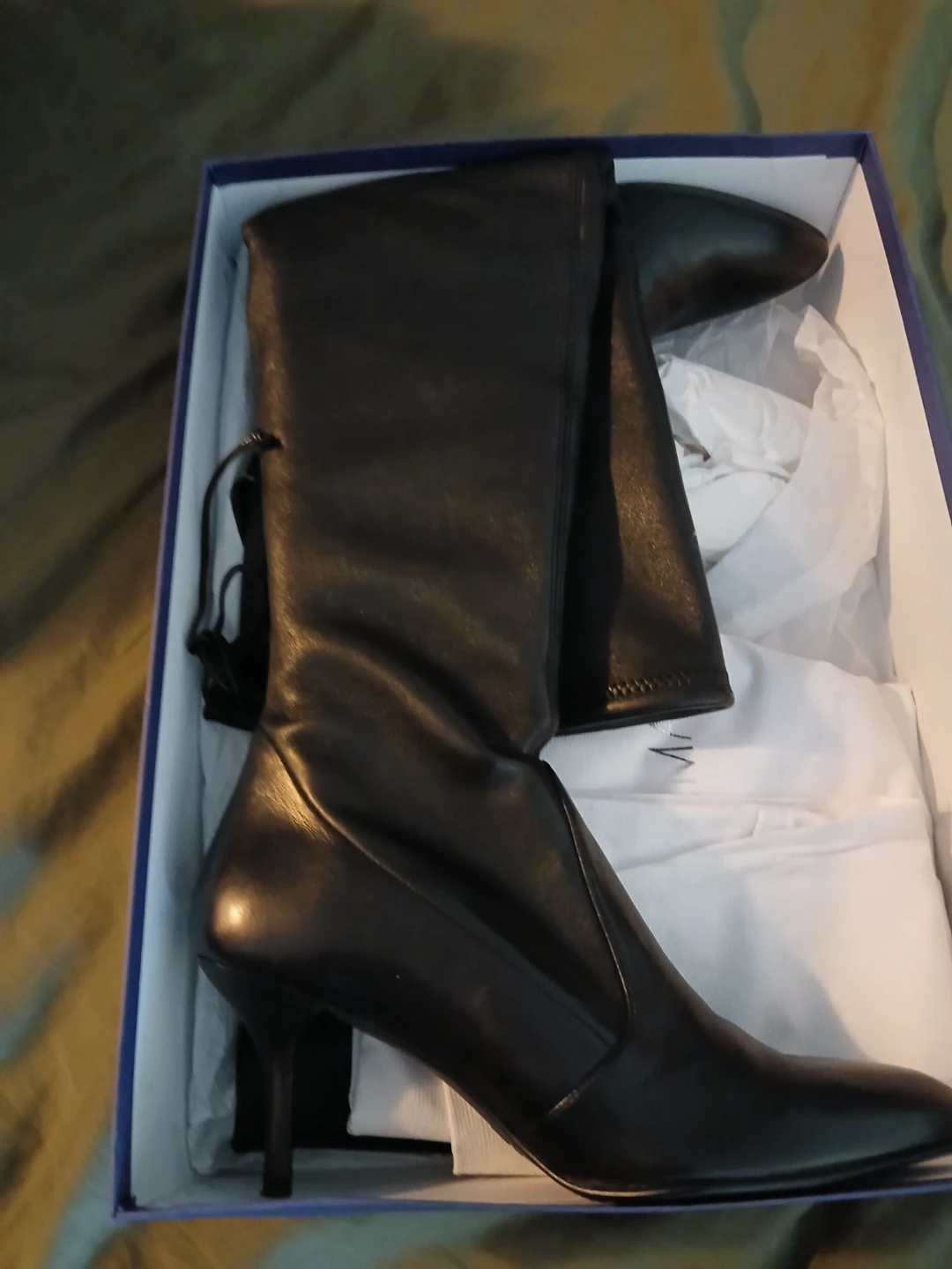 Stuart Weitzman Black Leather Knee-High Boots - photo 2