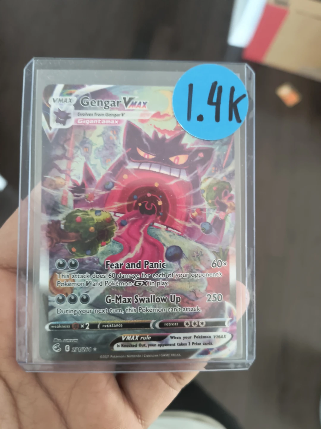 Gengar VMAX  Pokemon Card from fusion strike