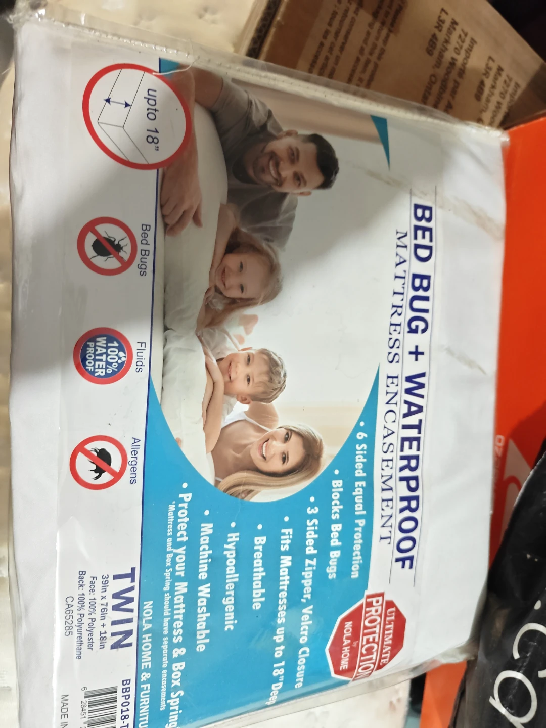 NOLA HOME TWIN Bed Bug & Waterproof Mattress Encasement