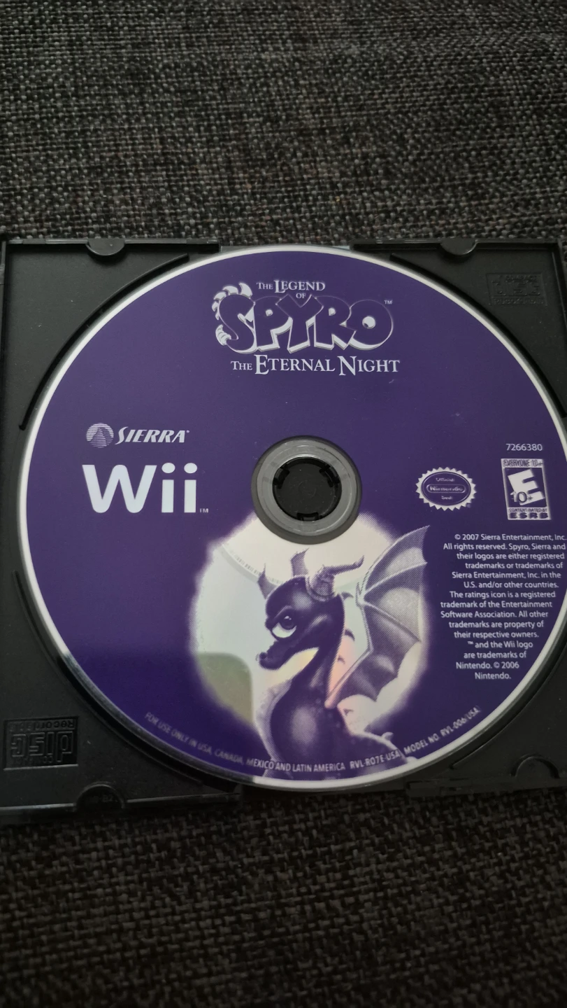 The Legend of Spyro The Eternal Night Wii Game