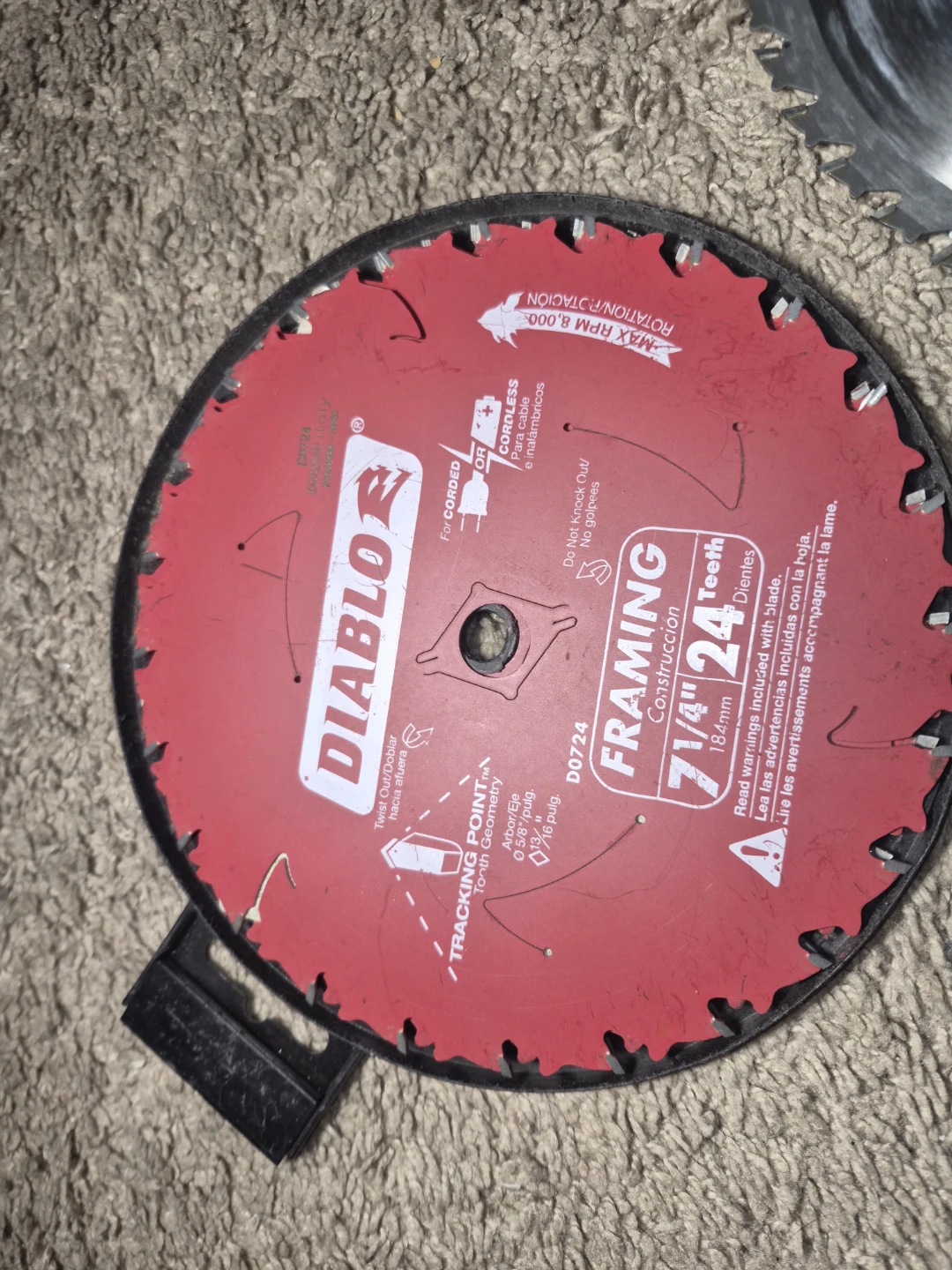 Diablo 7 1/4" 24 Tooth Framing Saw Blade