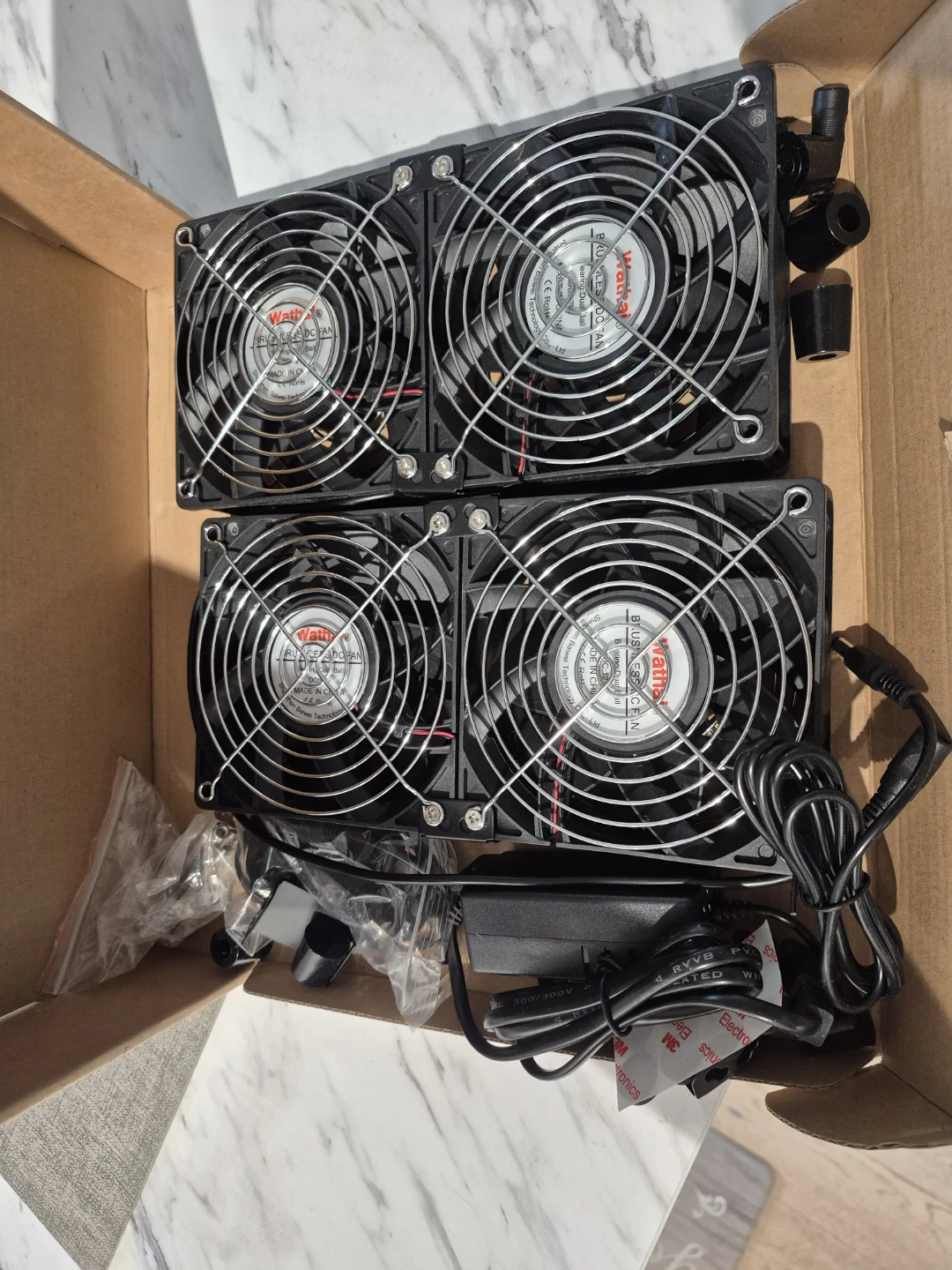 Wathai 120mm x 4 Dual Ball Computer Fan