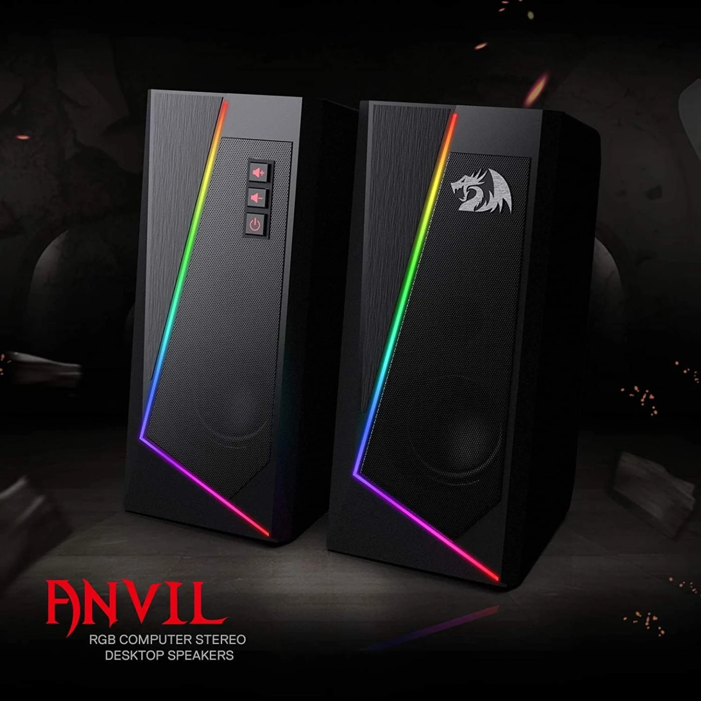 Redragon GS520 Anvil RGB Desktop Speakers - photo 2