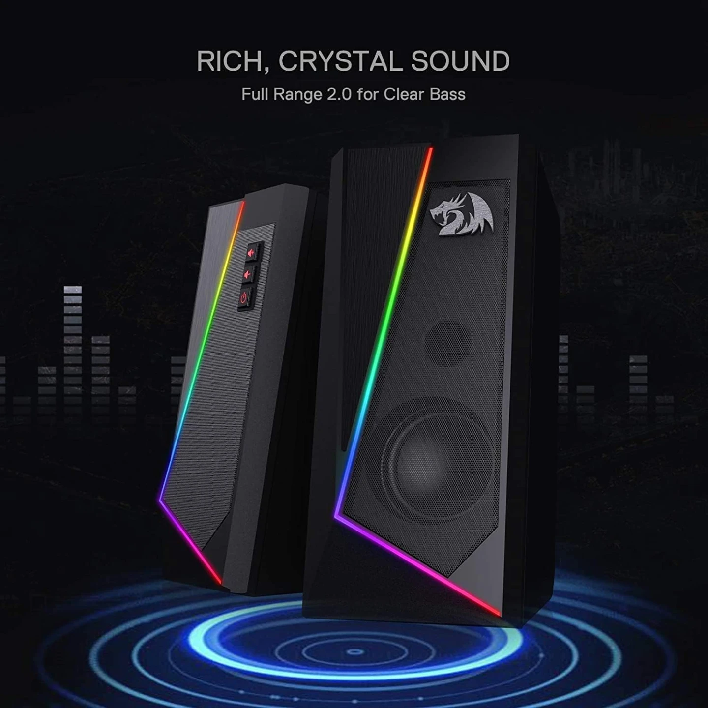 Redragon GS520 Anvil RGB Desktop Speakers - photo 4