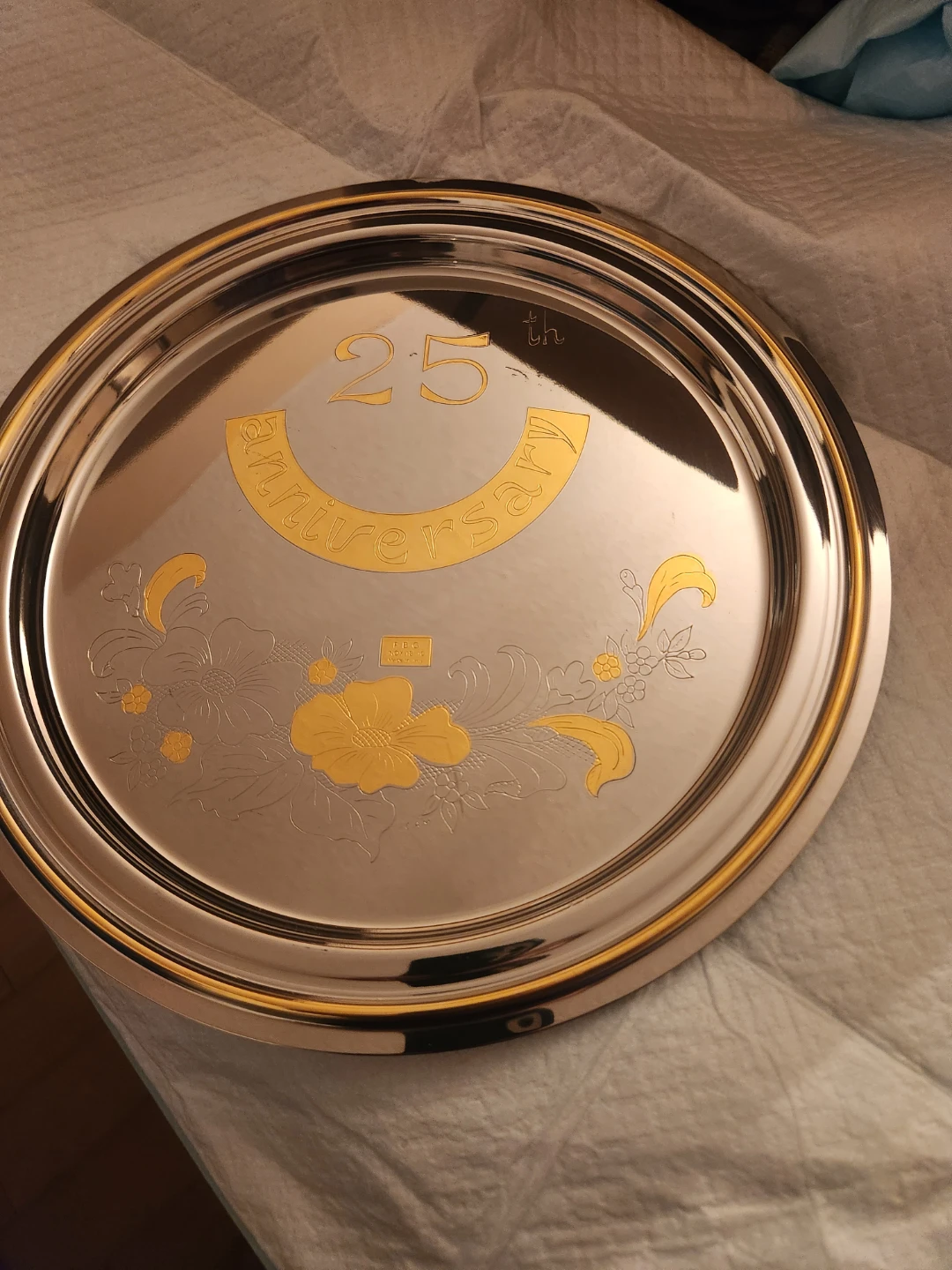 25th Anniversary decorative tray