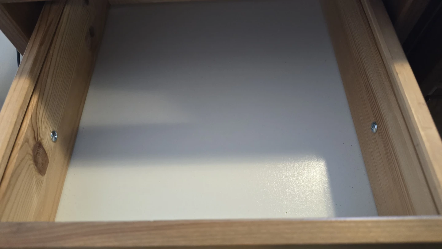 Pine Nightstand with Drawer and Cabinet - photo 3