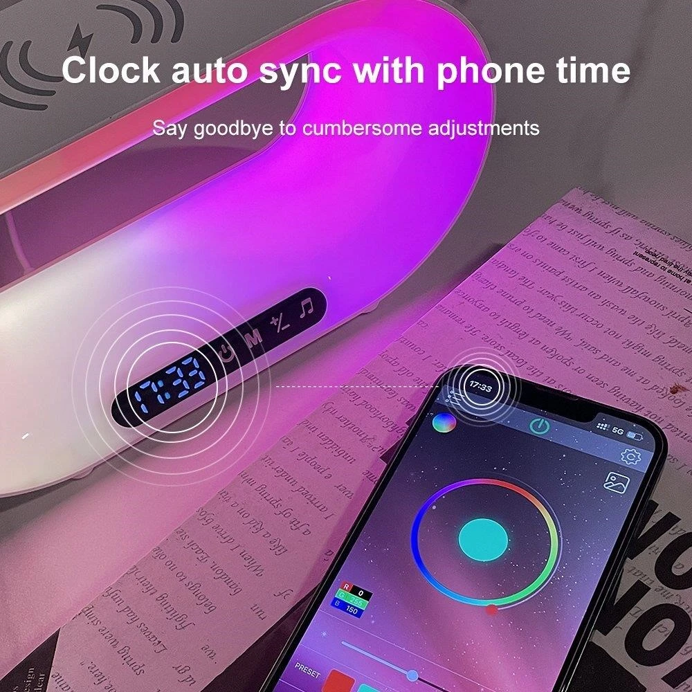 Sunrise Alarm Clock with Wireless Charger - photo 3