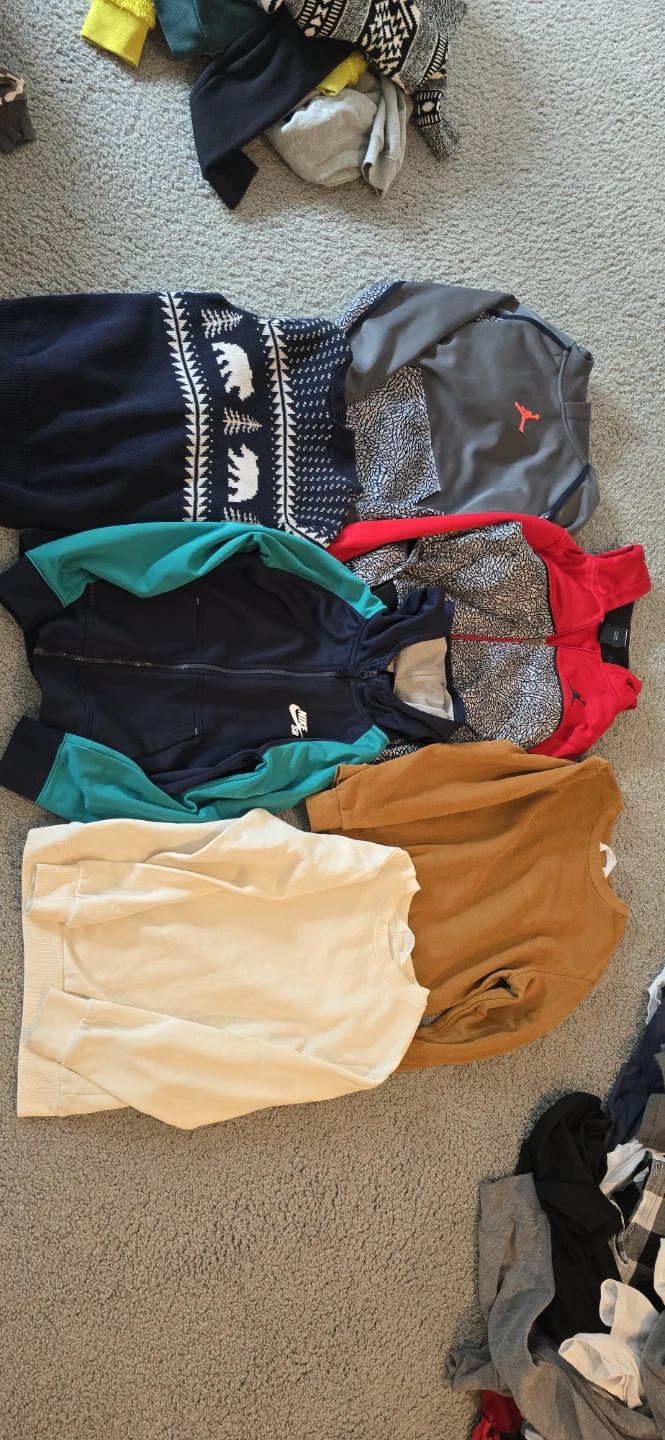 Bundle of Hoodies and Sweatshirts