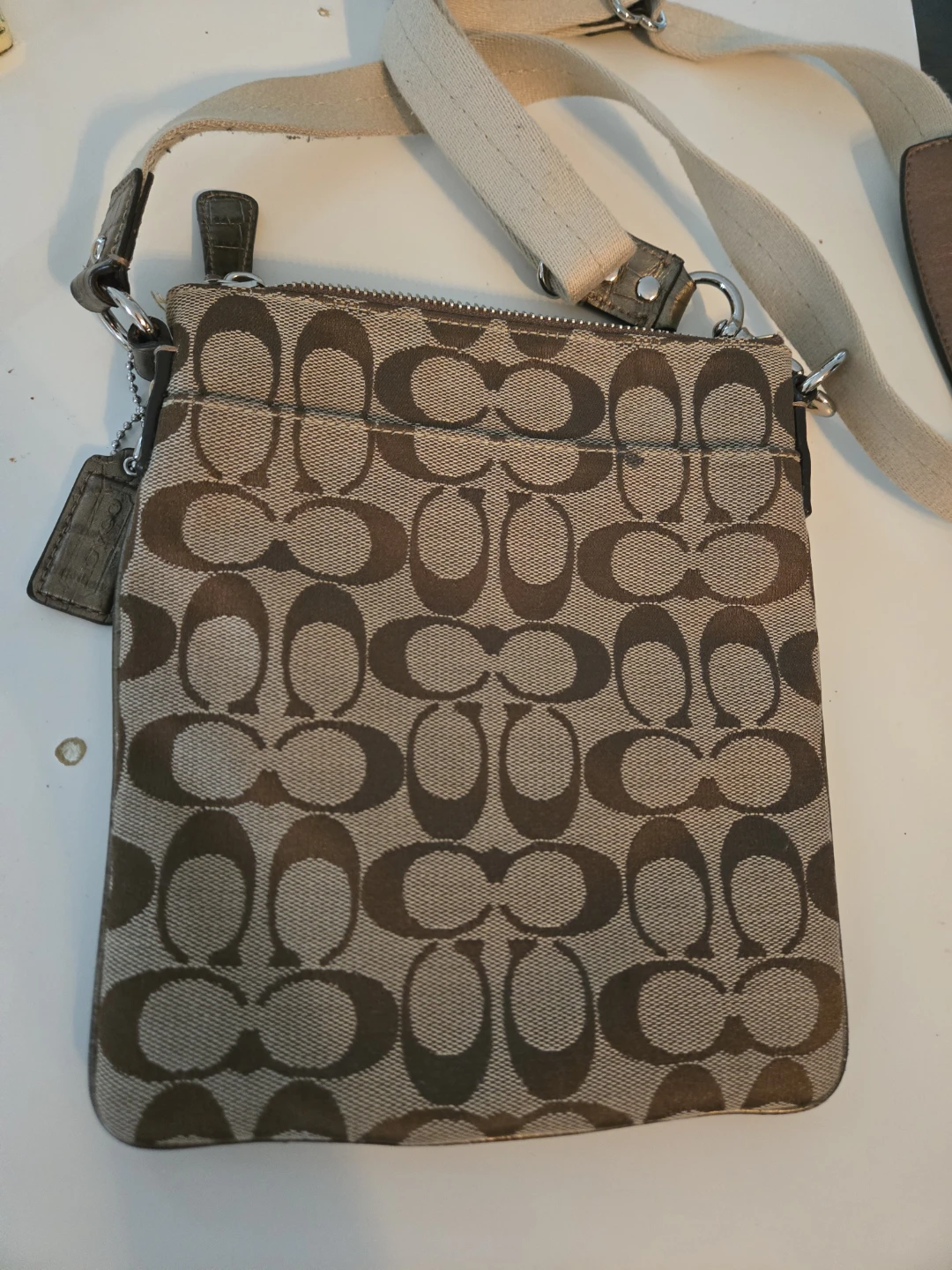 Coach Signature Monogram Crossbody Bag - photo 4