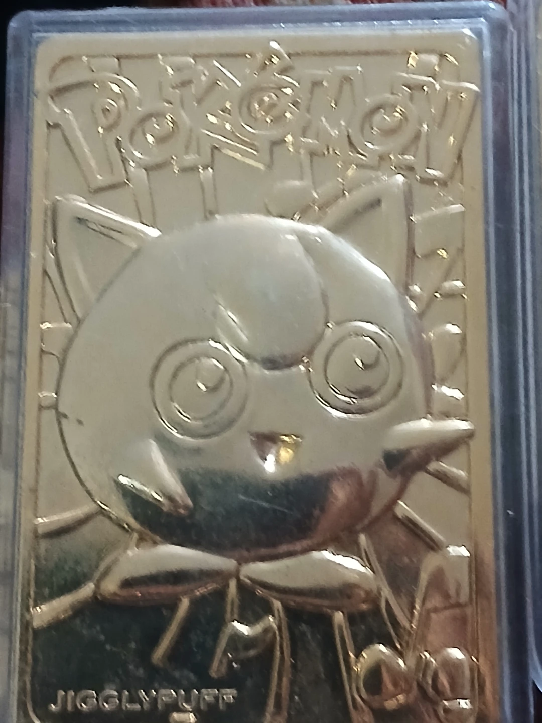 Gold Jigglypuff Pokemon Card