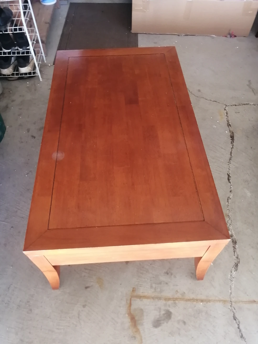 Wooden Coffee Table and End Tables Set - photo 4