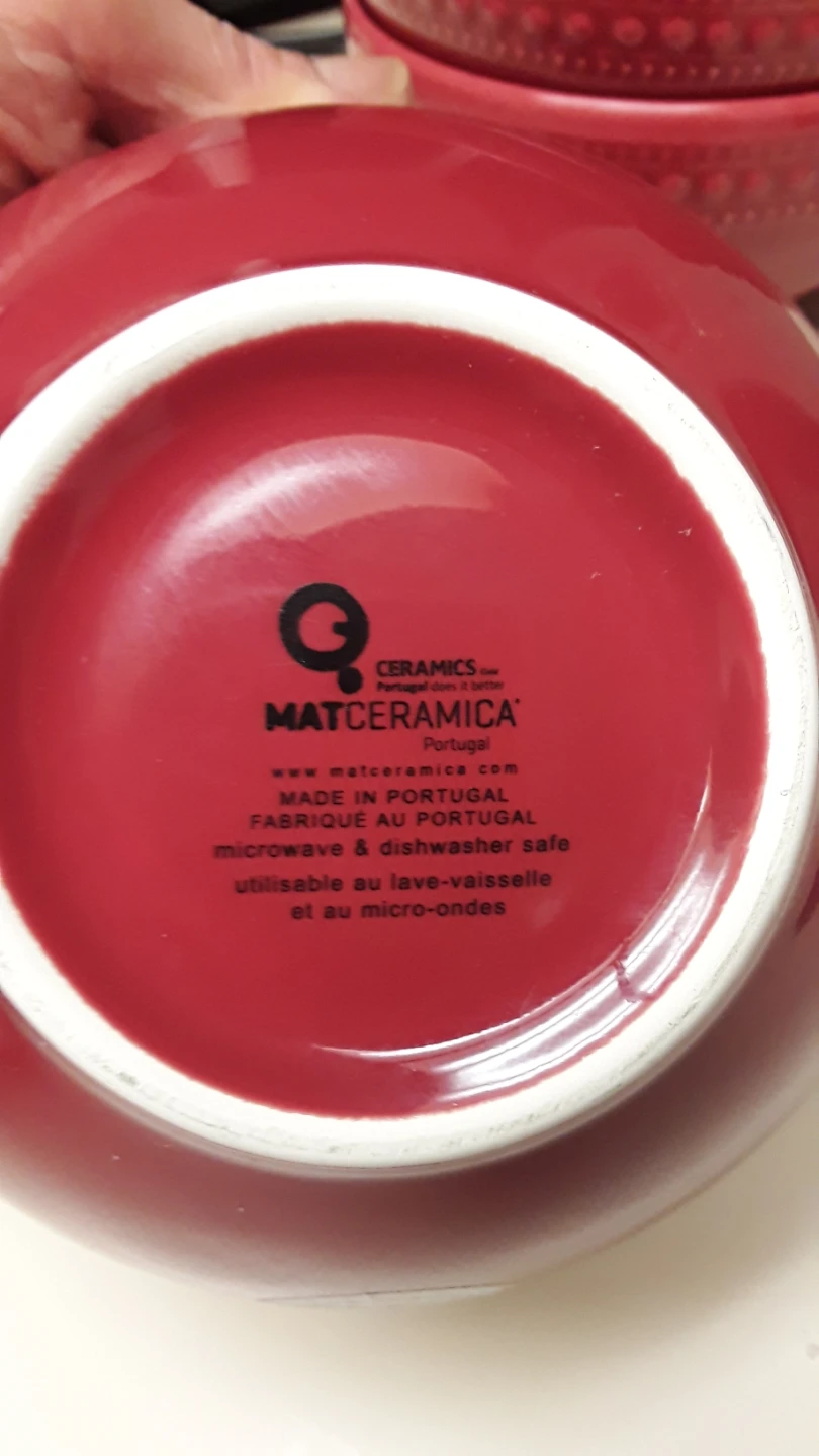 Matceramica Red Ceramic Bowls Set of 4 - photo 3