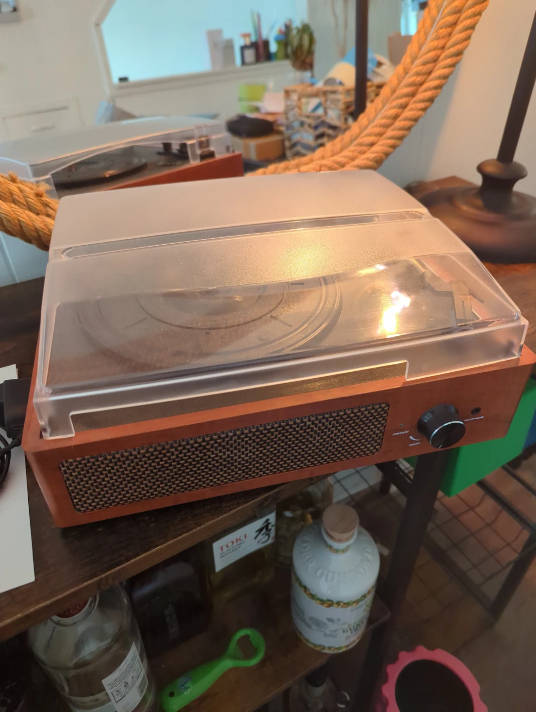 Record Player Turntable with Aux and Bluetooth - photo 3