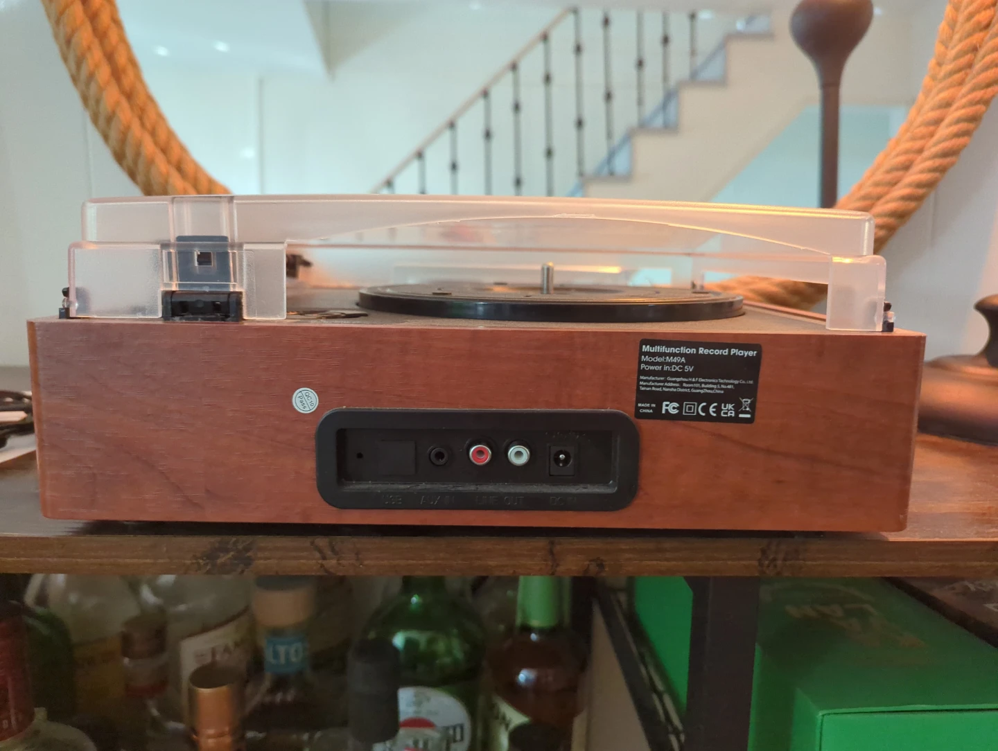 Record Player Turntable with Aux and Bluetooth - photo 5