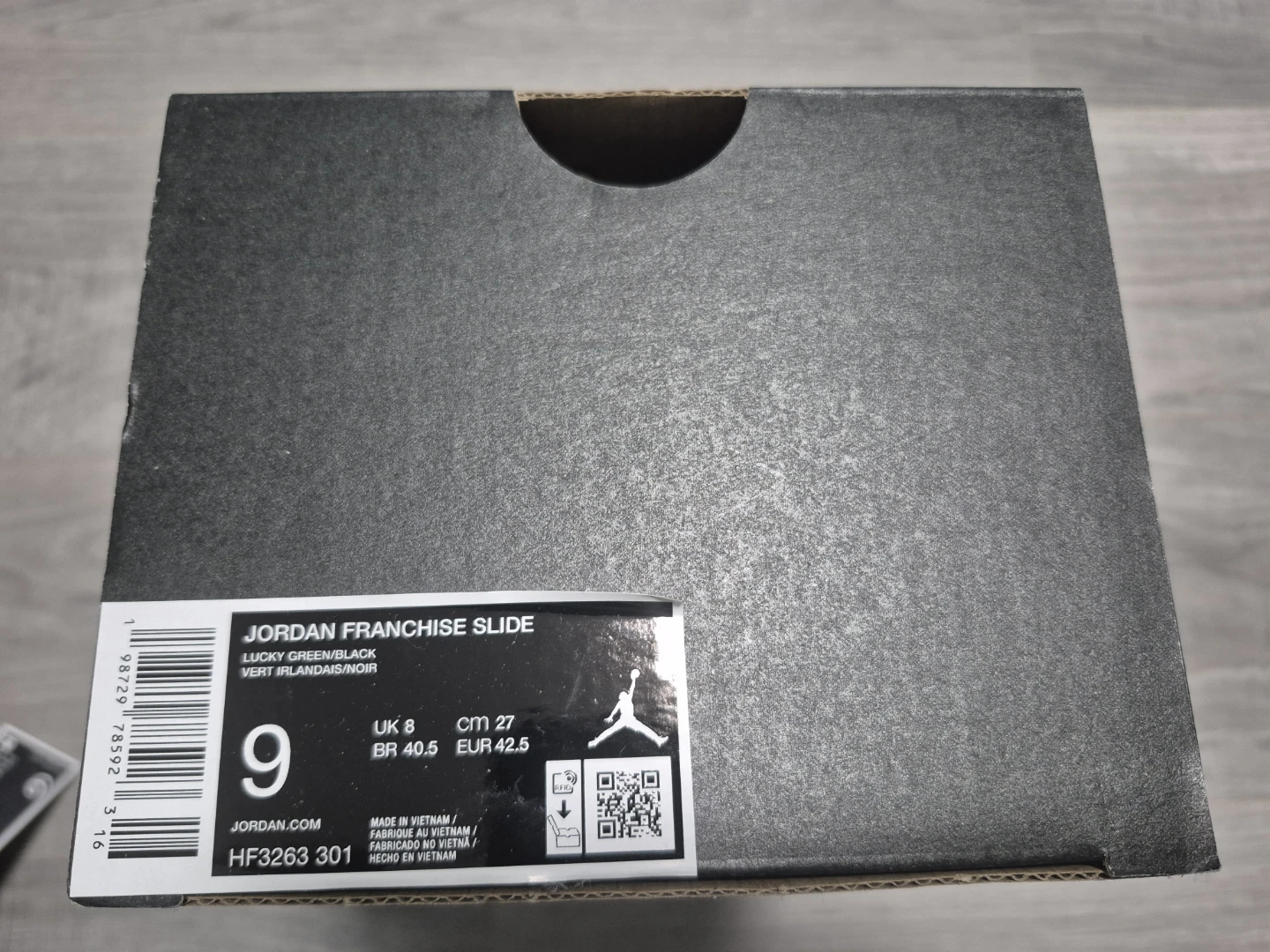 Jordan Franchise Slide Sandals Green/Black Size 9 - photo 3