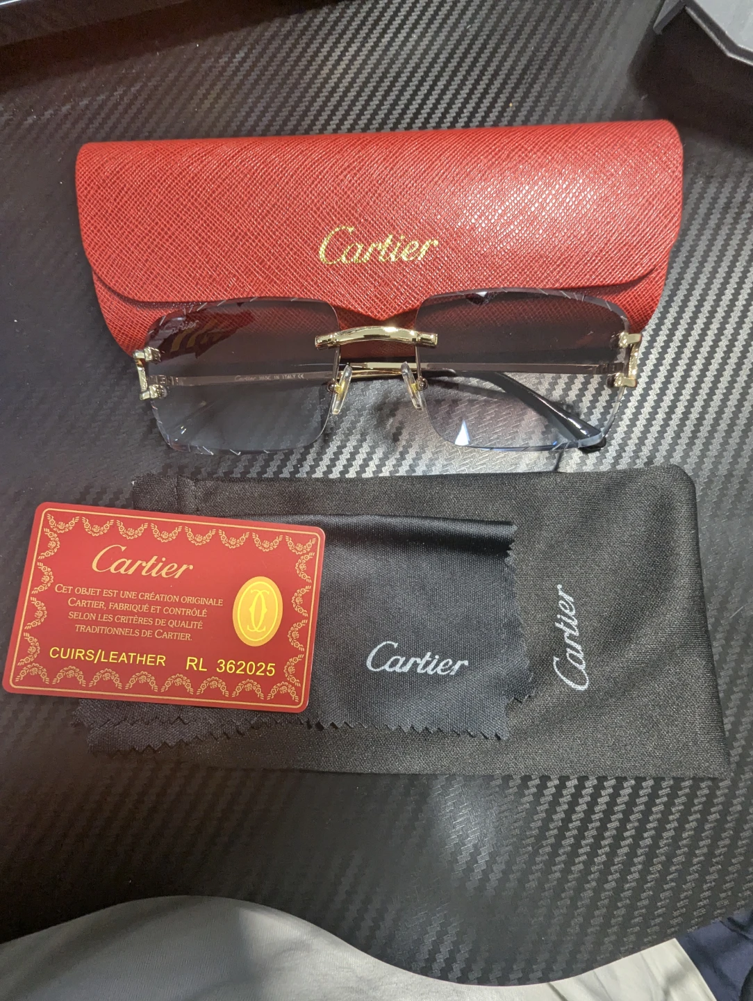 Cartier Rimless Sunglasses