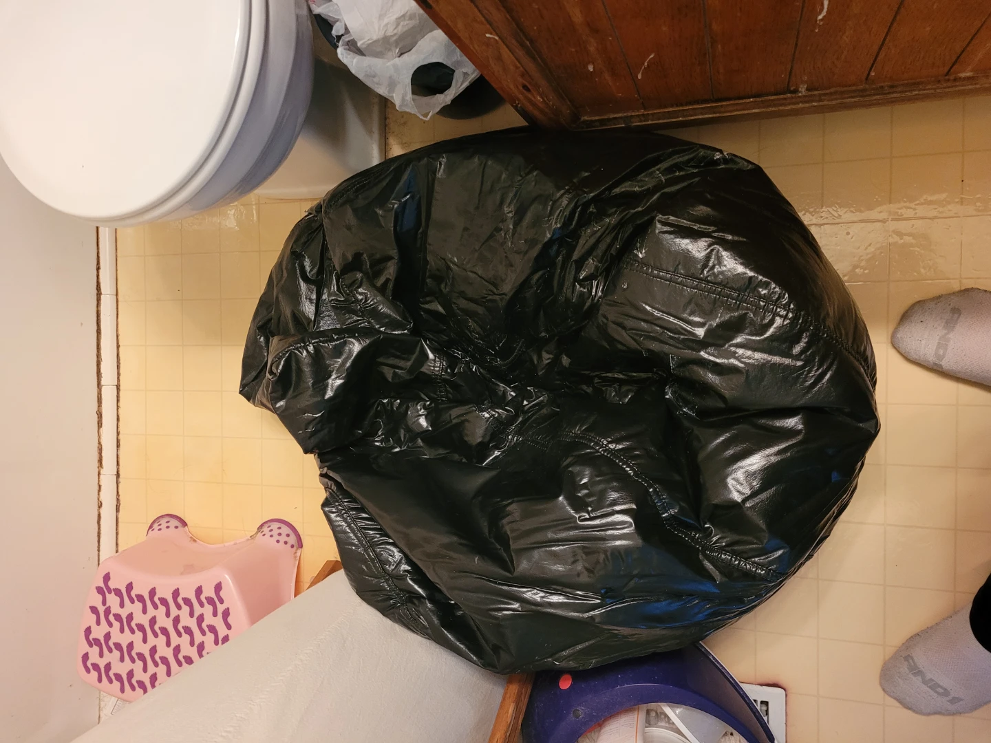 Large Black Bean Bag Chair