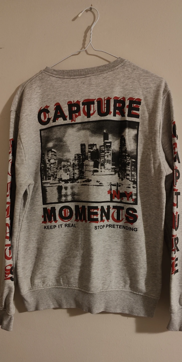 H&M Grey "New York" Sweatshirt