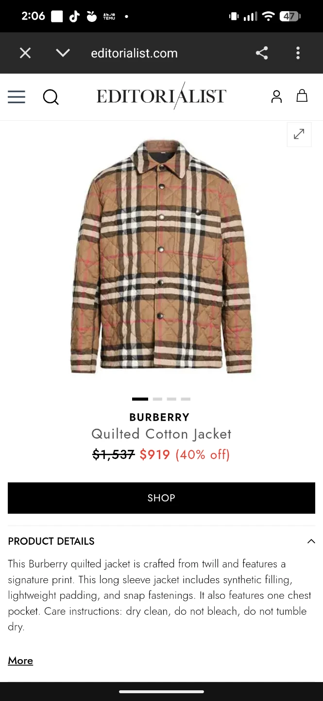 Burberry Quilted Jacket - photo 3