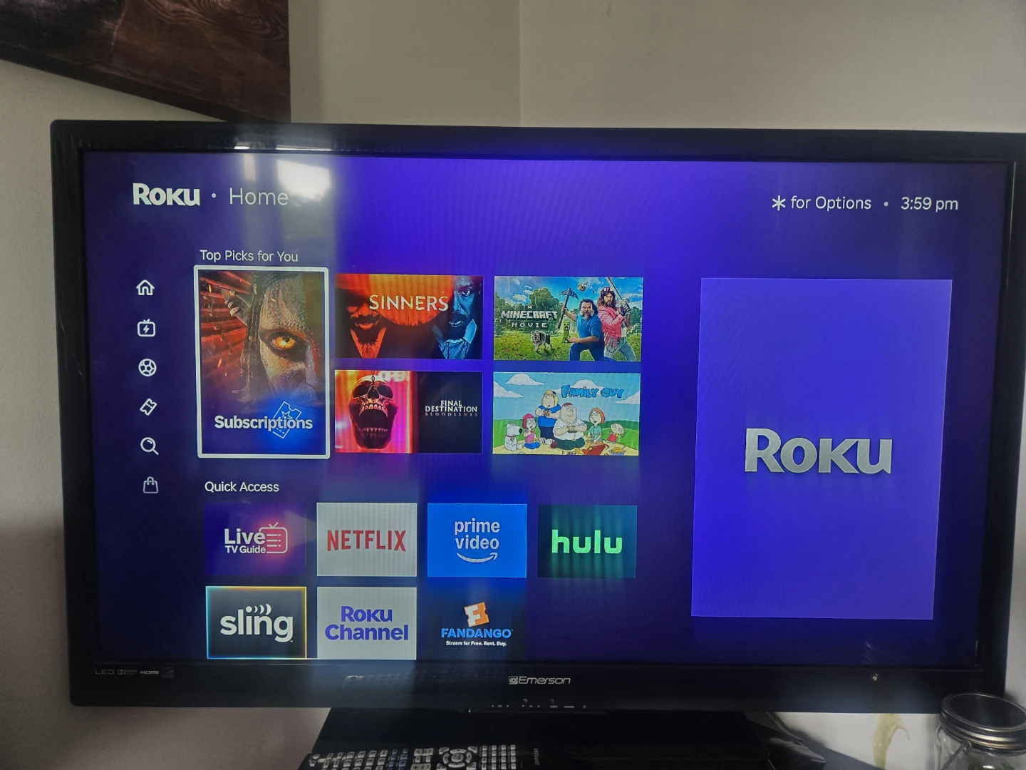 Samsung Blu-ray Player emerson 32inch roku tv