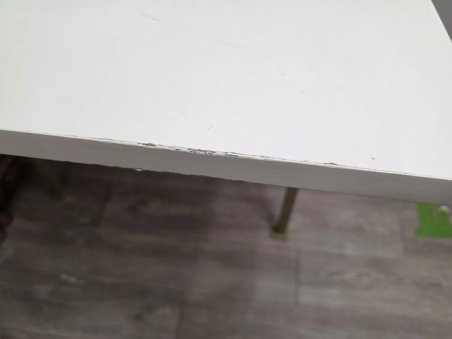 White Ladder Desk with Gold Legs - photo 3