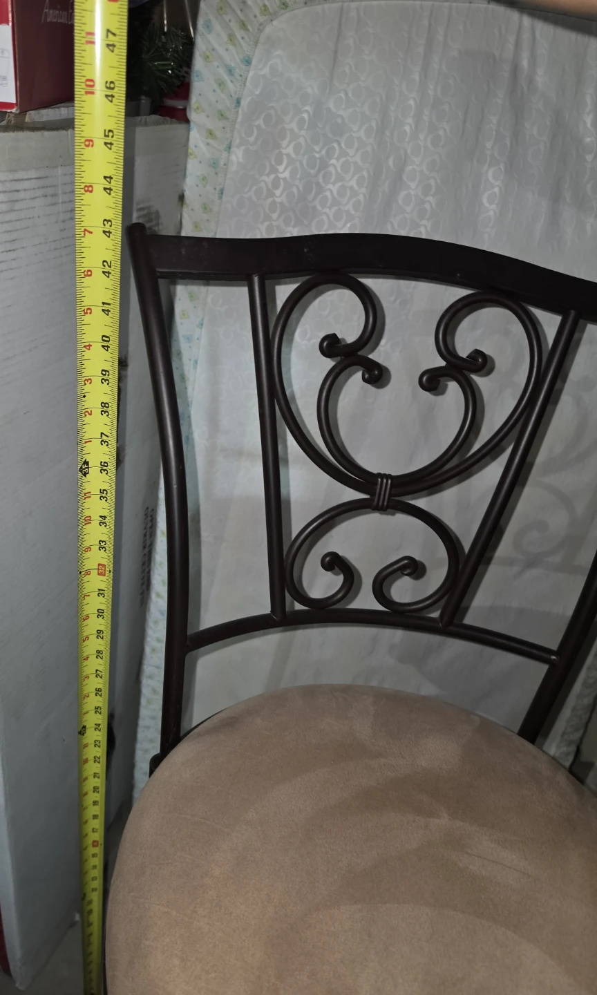 Swivel Bar Stool with Padded Seat - photo 3