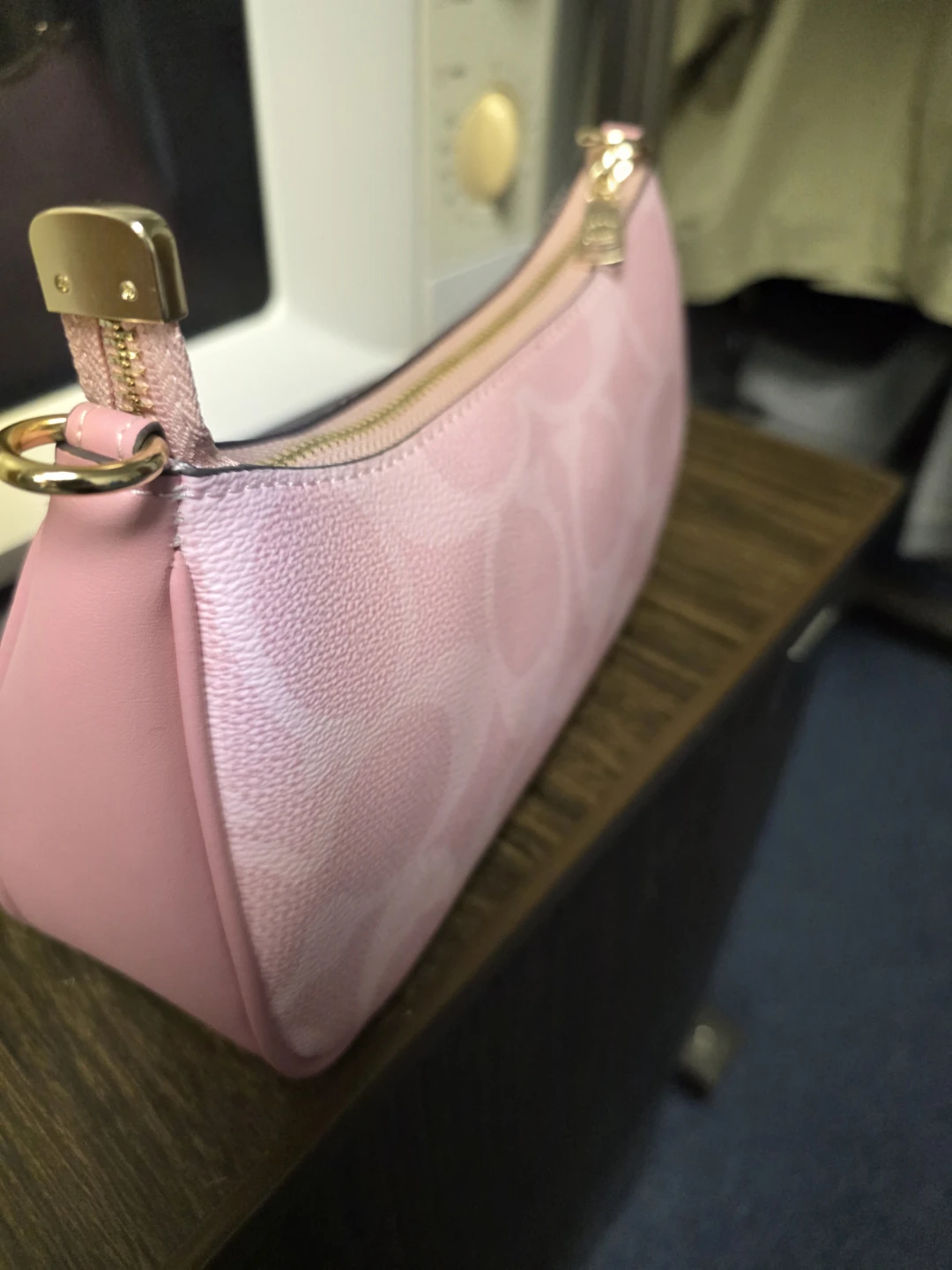 Coach Pink Signature Pattern Wristlet/Clutch Bag - photo 4
