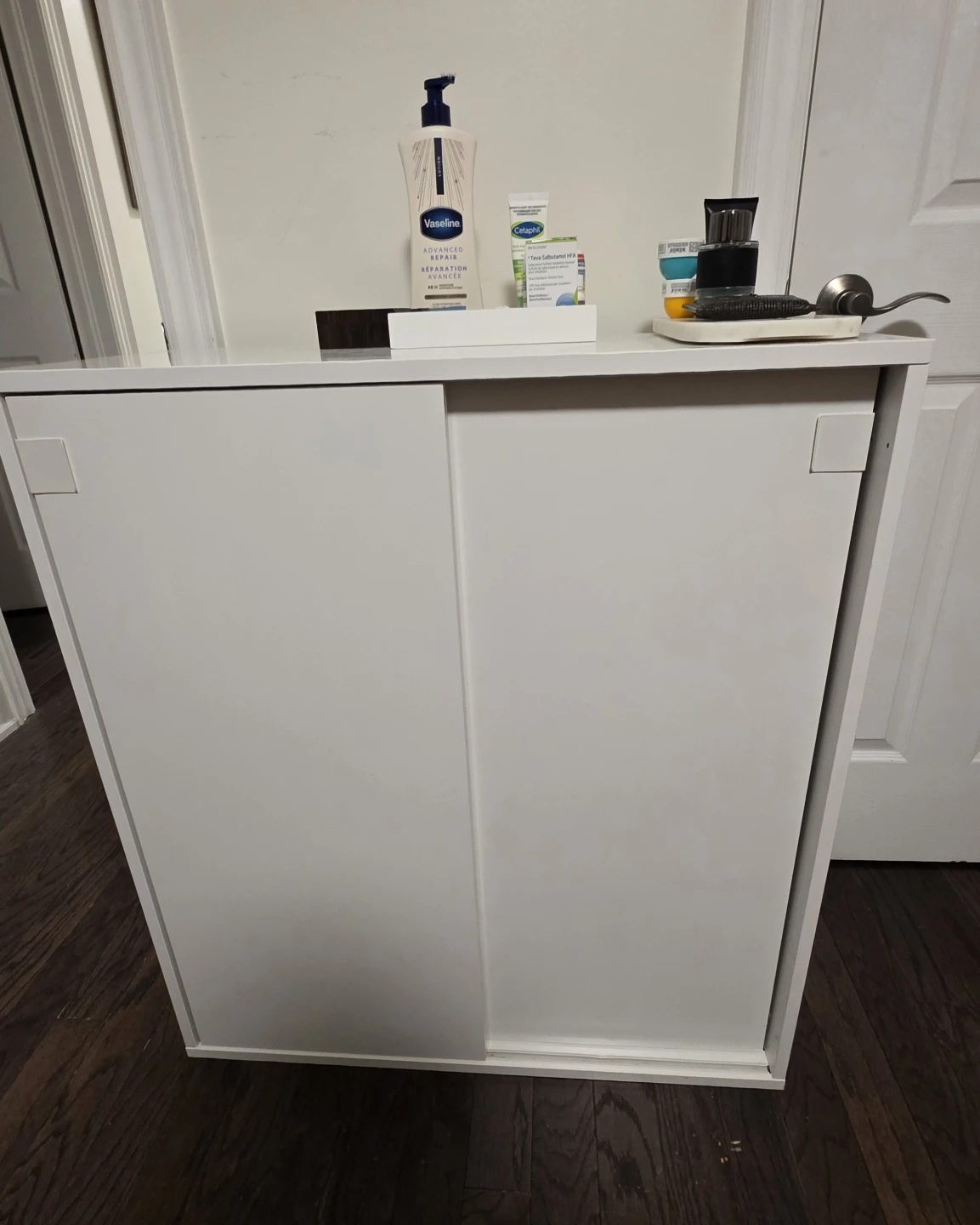 IKEA VIHALS Cabinet with Sliding Doors White