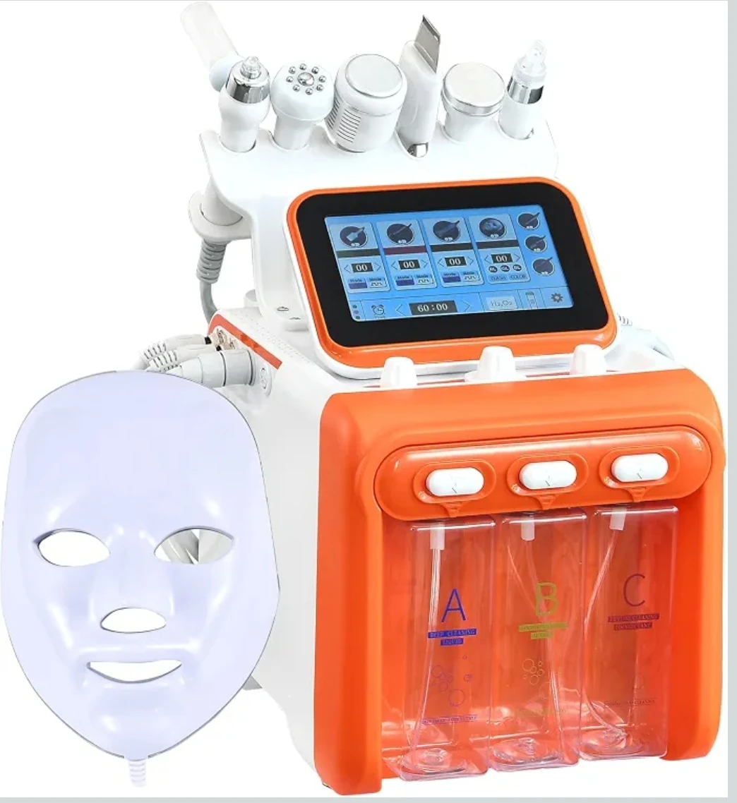 Facial Hydro Dermabrasion Machine with LED Mask
