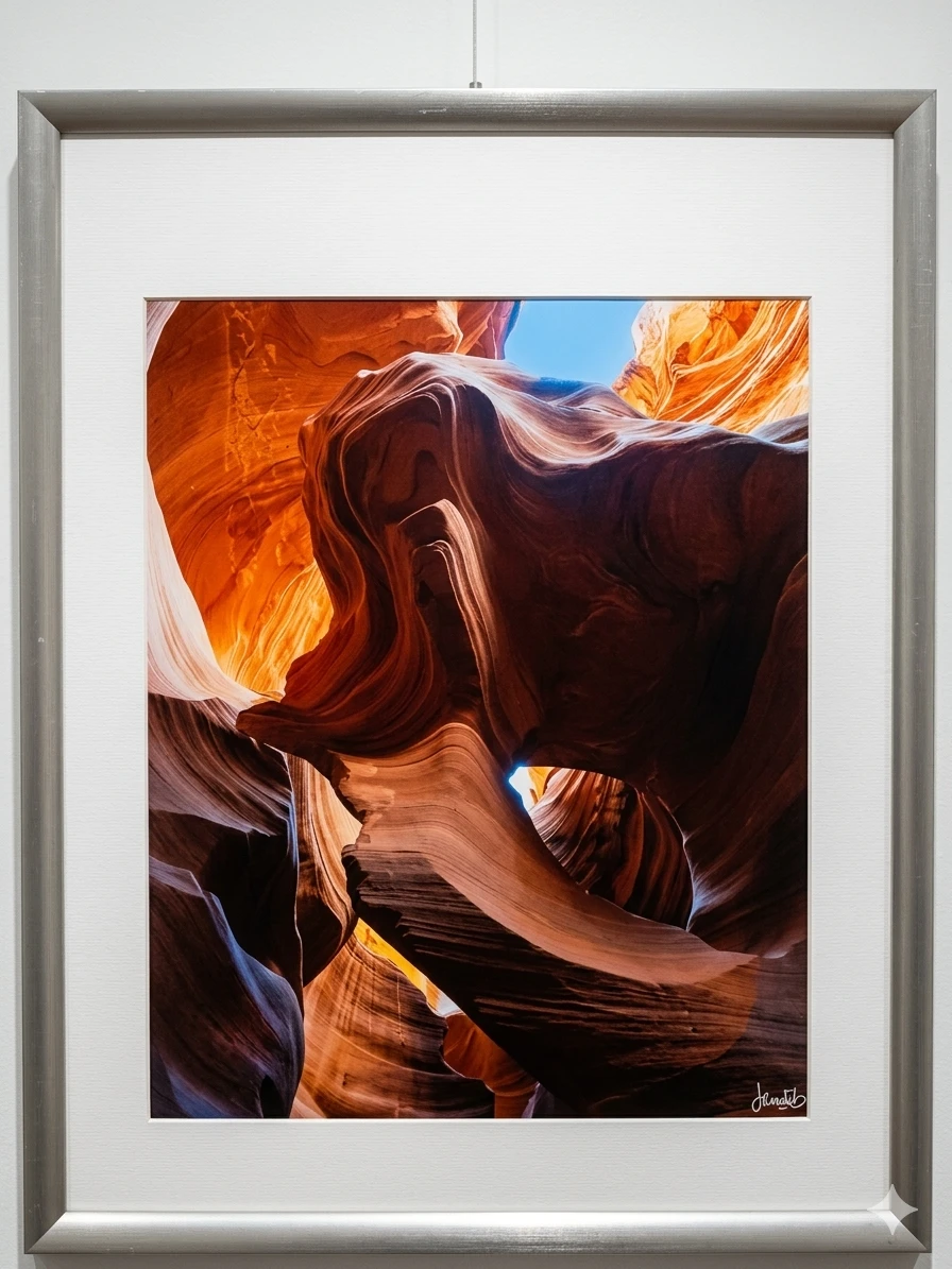 L. Martres Fine Art Photograph - Surreal Rock Antelope Canyon