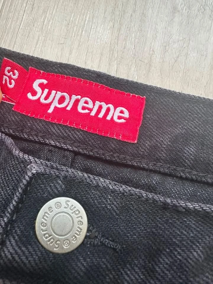 Supreme Denim Jeans - Black Size 32 - photo 2