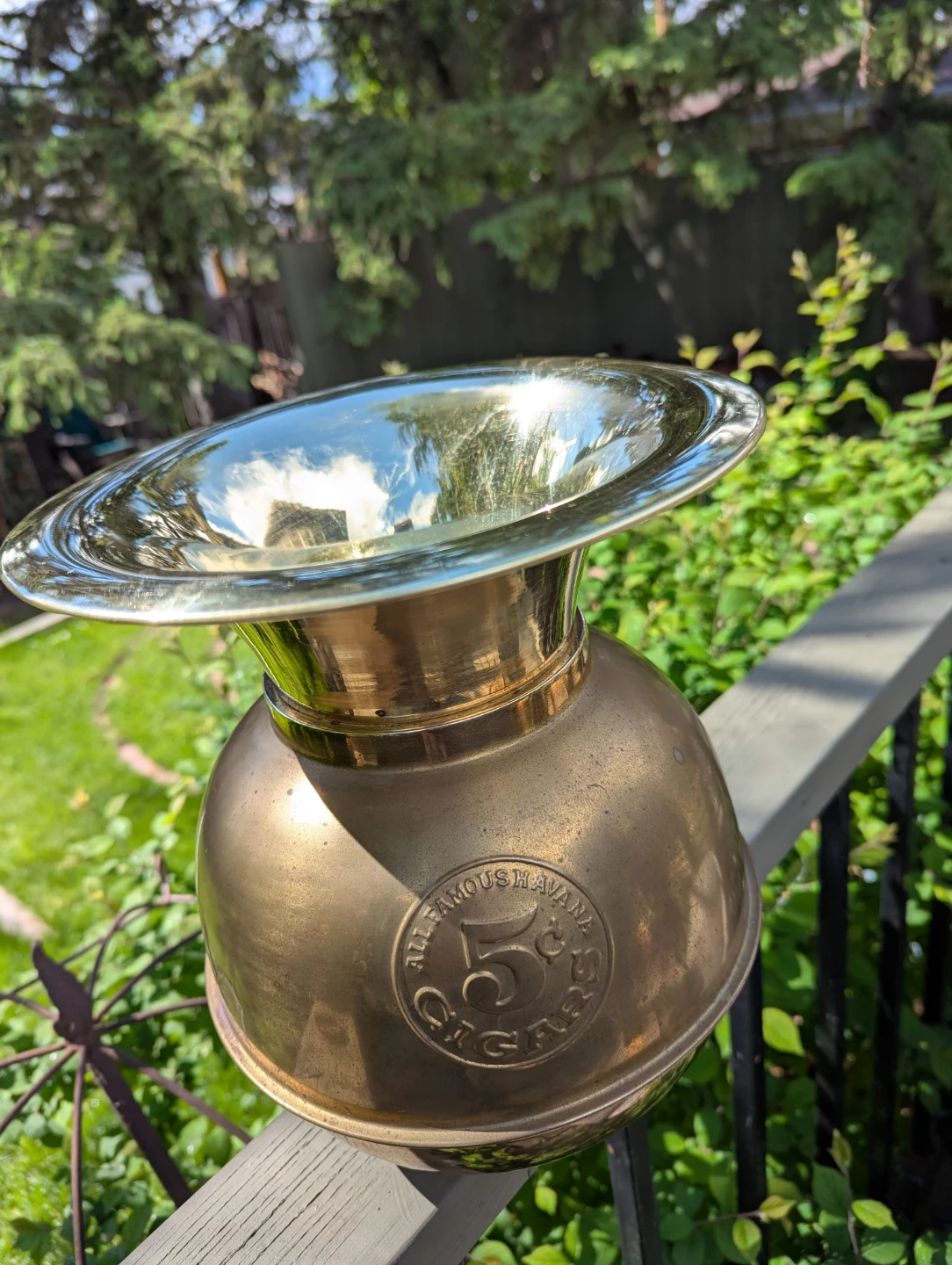 1960s Solid brass vase - photo 3