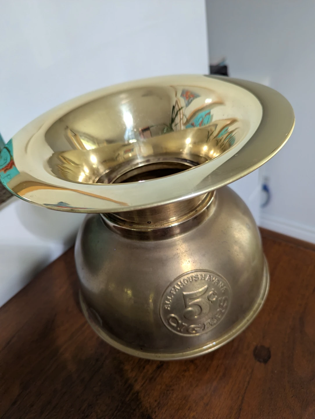 1960s Solid brass vase - photo 4