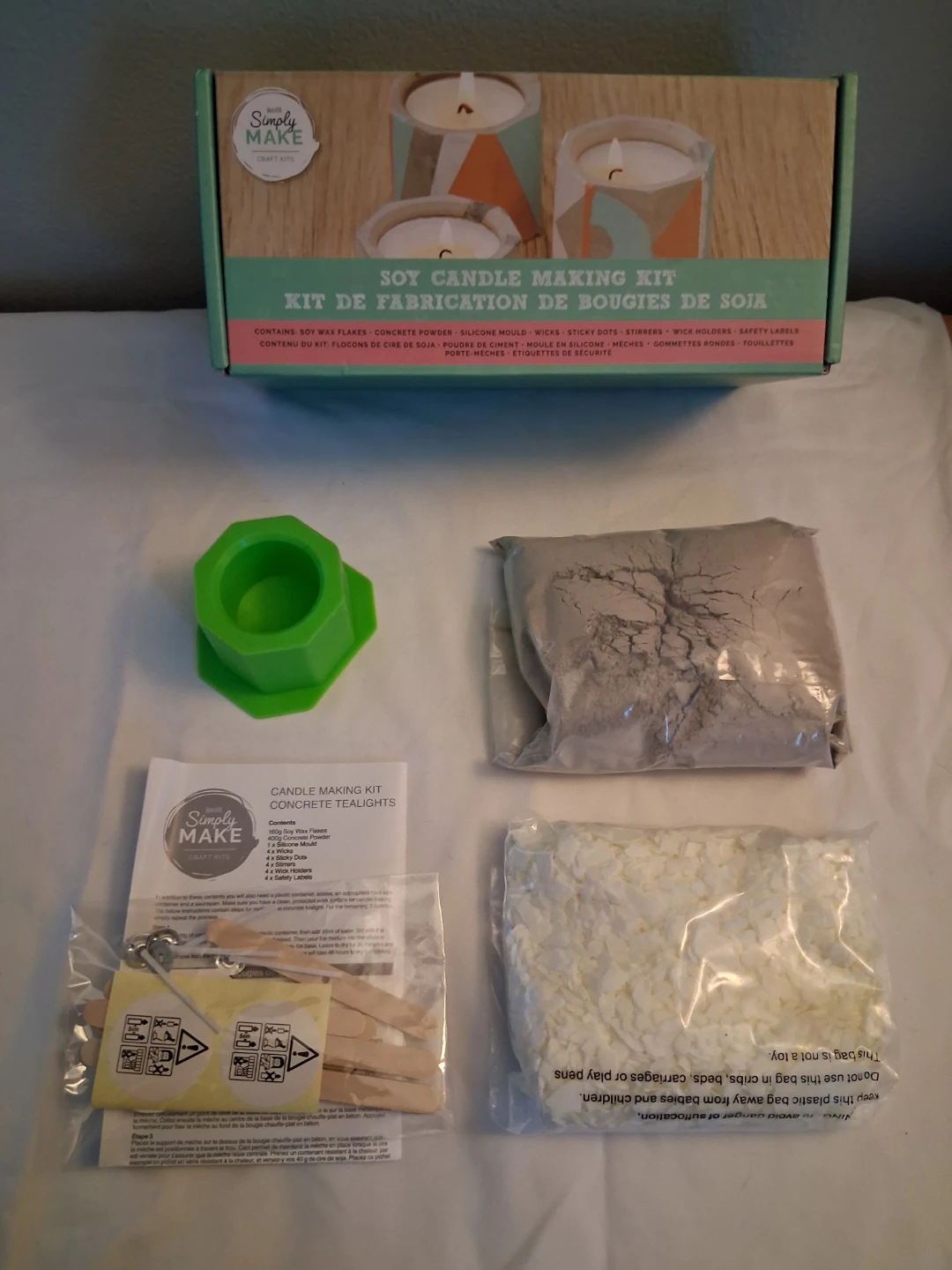 Simply Make Soy Candle Making Kit - Concrete Tealights