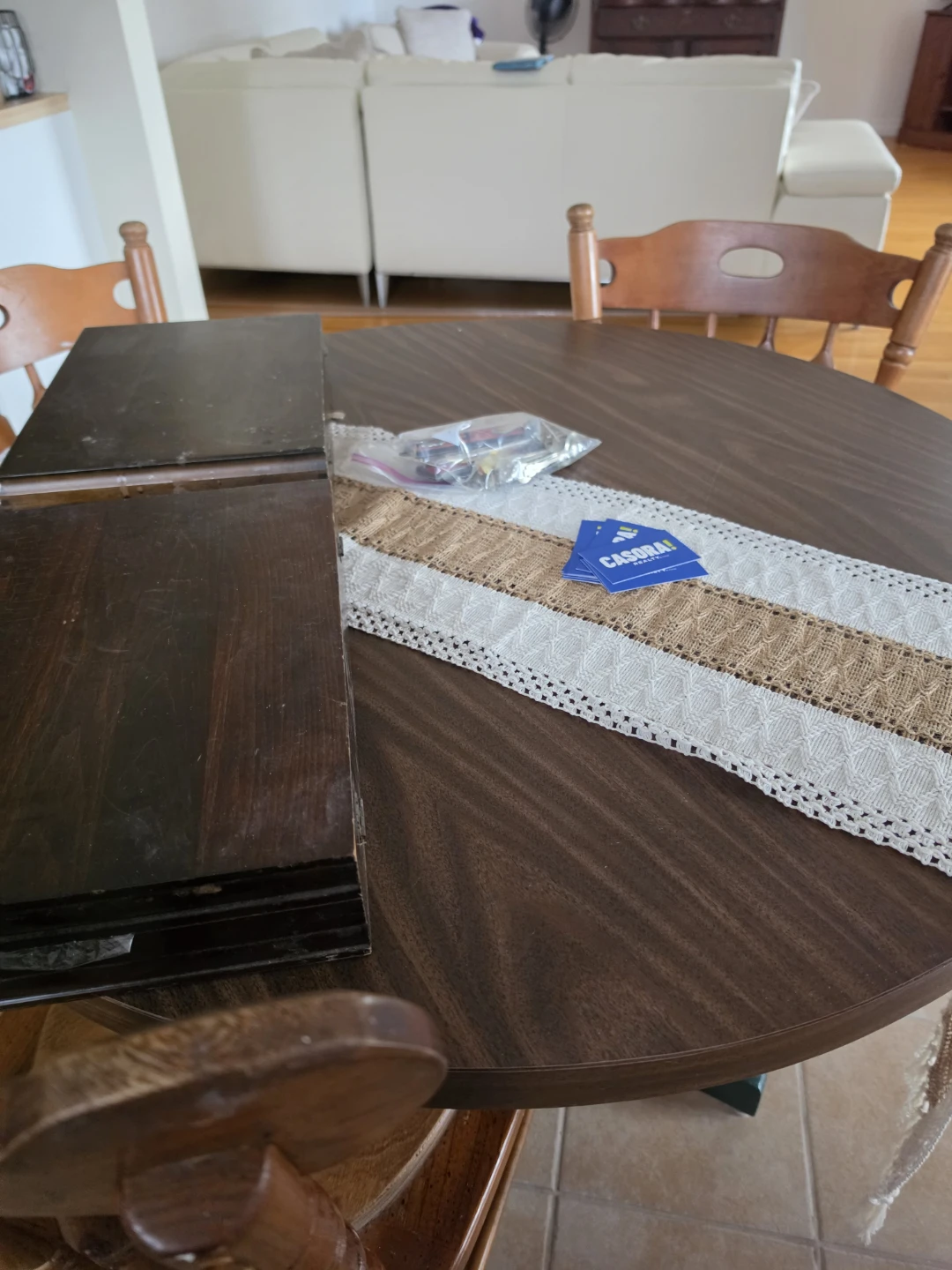 Wooden Dining Table and Chairs Set - photo 3