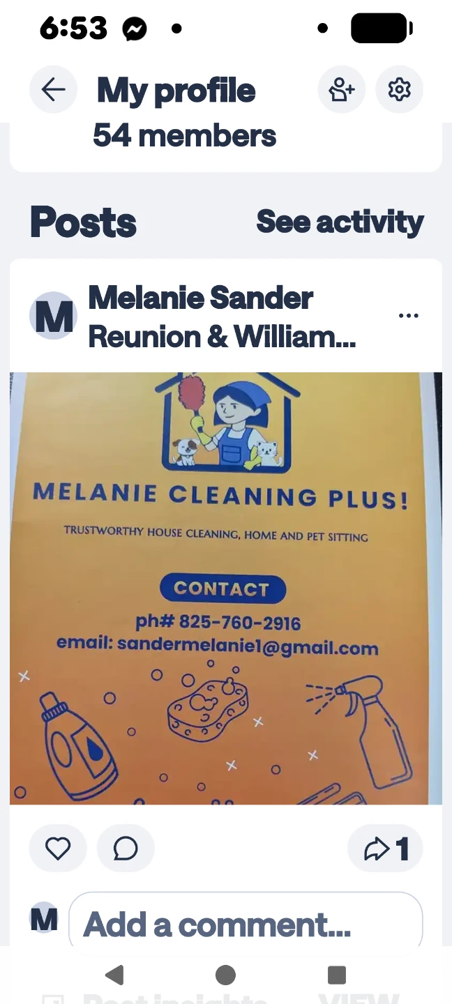 Melanie Cleaning Plus! House and Pet Sitting Services