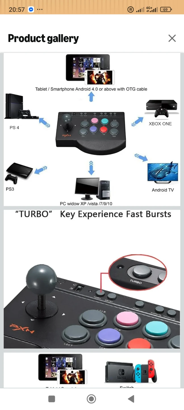 PXN Arcade Fighting Stick