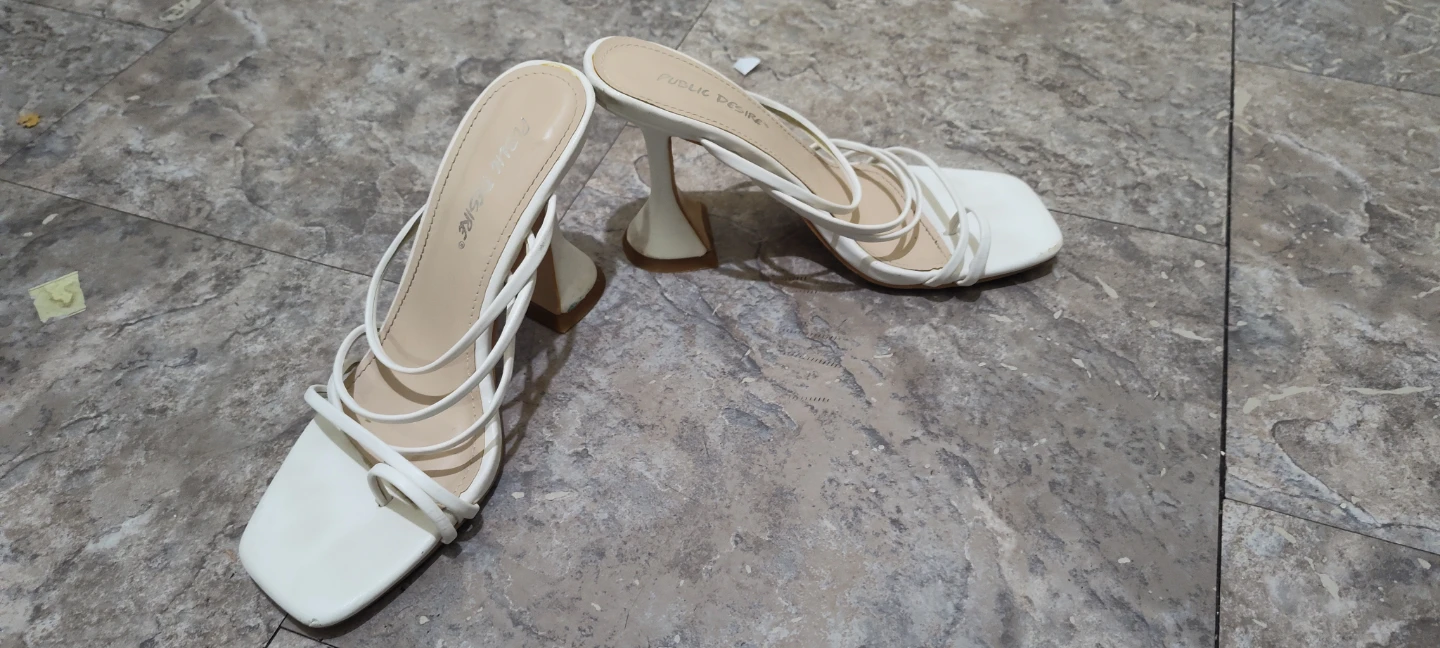 Public Desire White Strappy Heeled Sandals - photo 2