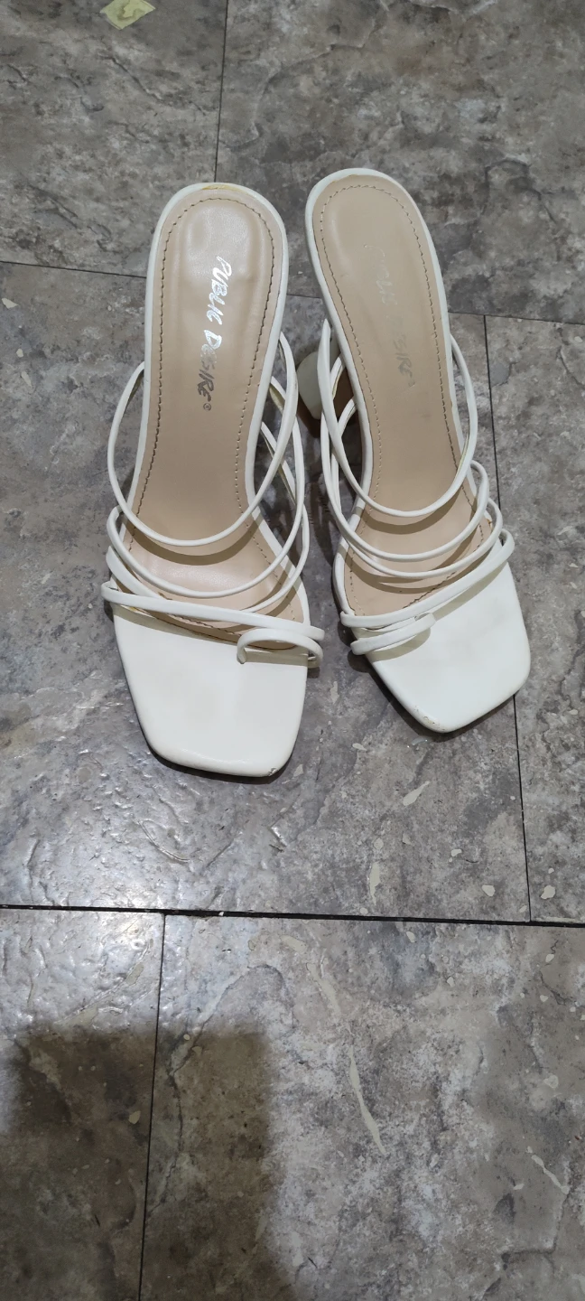 Public Desire White Strappy Heeled Sandals - photo 5