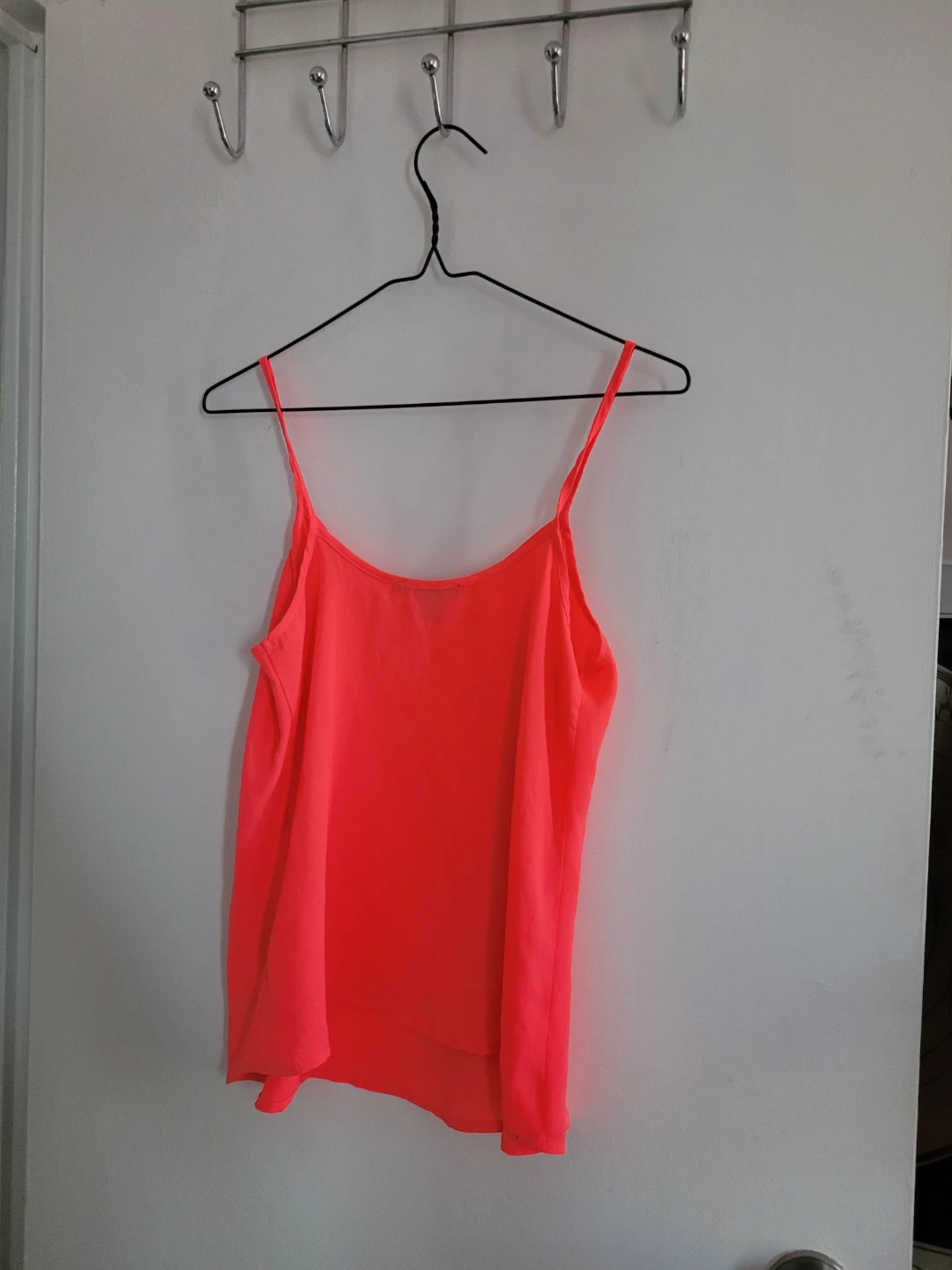 Neon Orange Spaghetti Strap Tank Top - photo 2