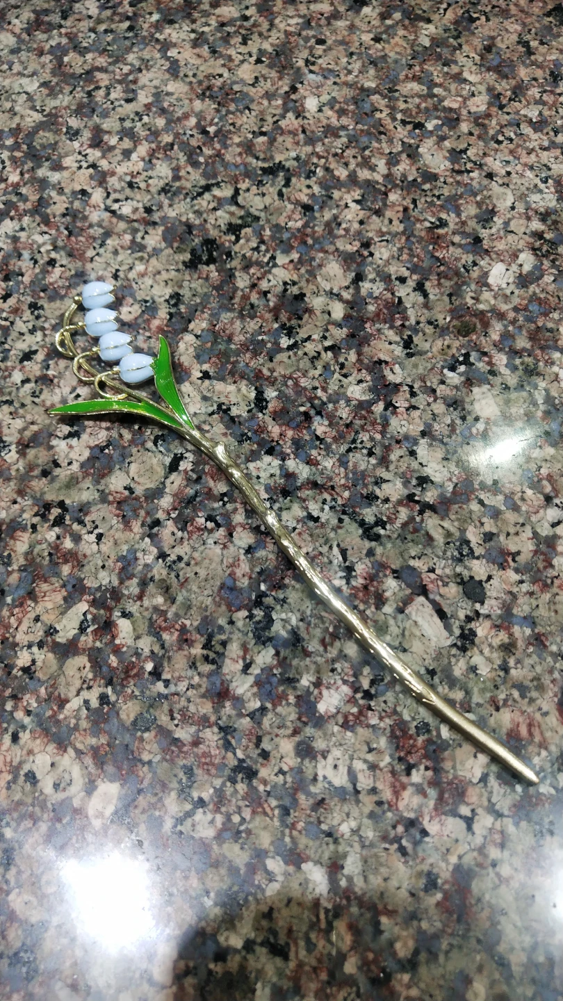 Gold Flower Hair Stick - photo 2