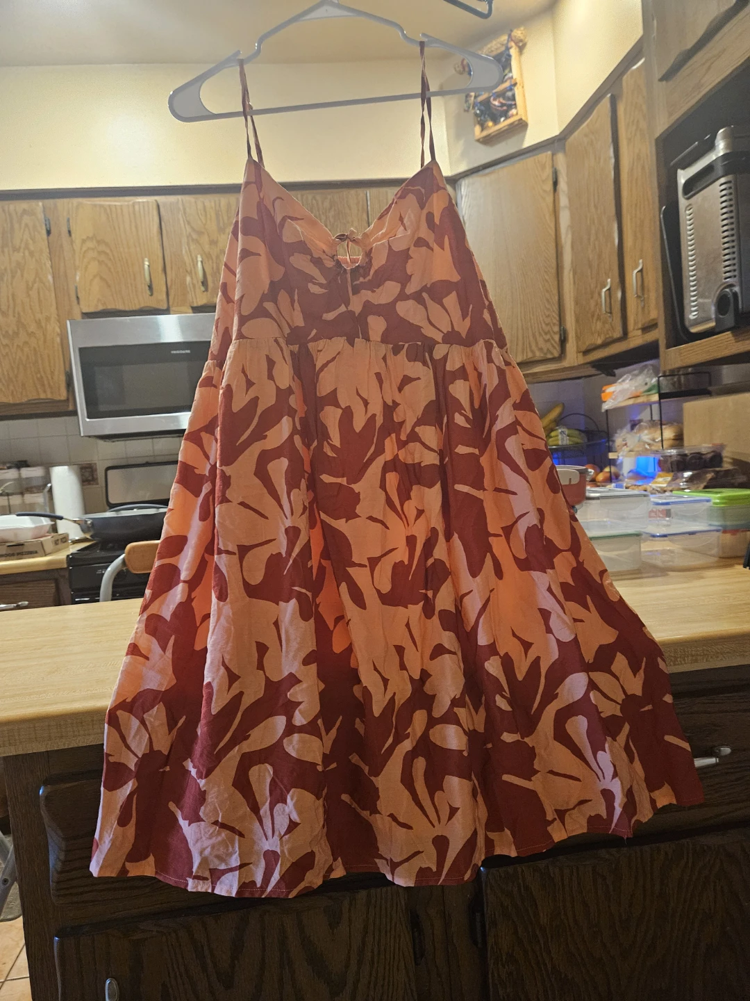 Nine West Floral Print Maxi Dress - XXL