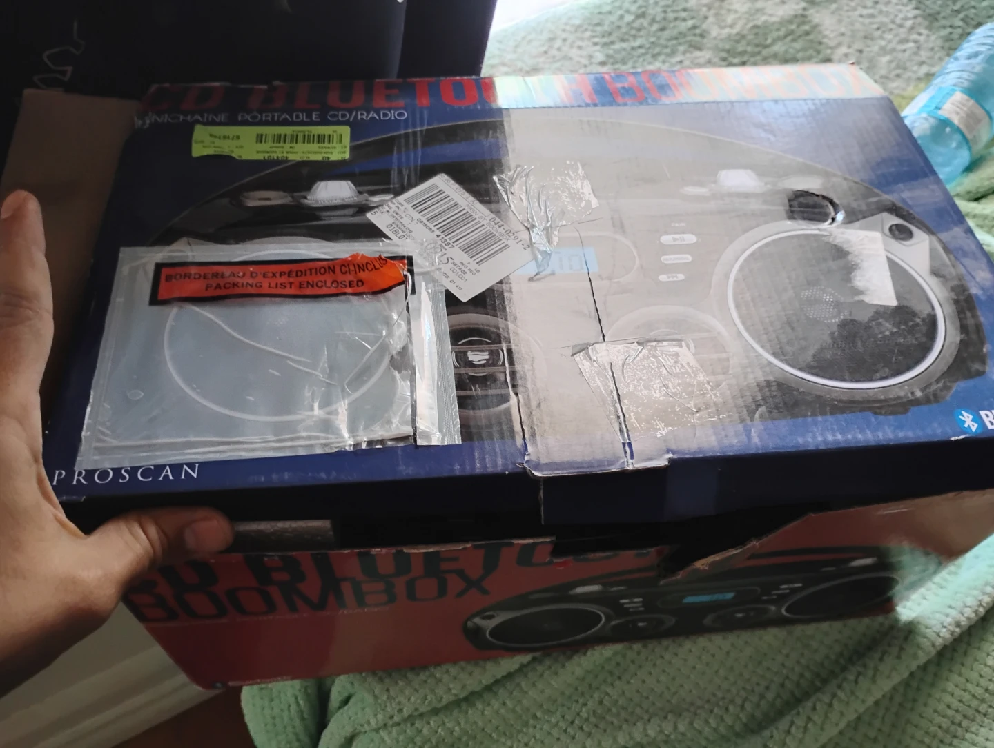 Proscan Portable Bluetooth CD Boombox with AM/FM Radio - photo 3