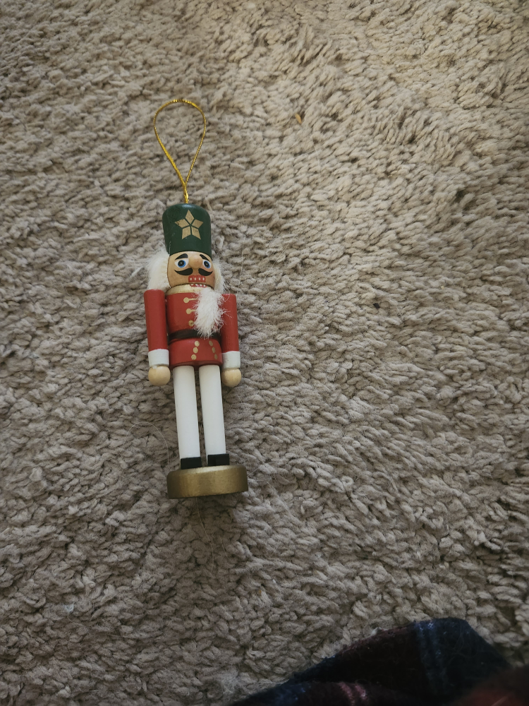 Wooden Nutcracker Christmas Ornament