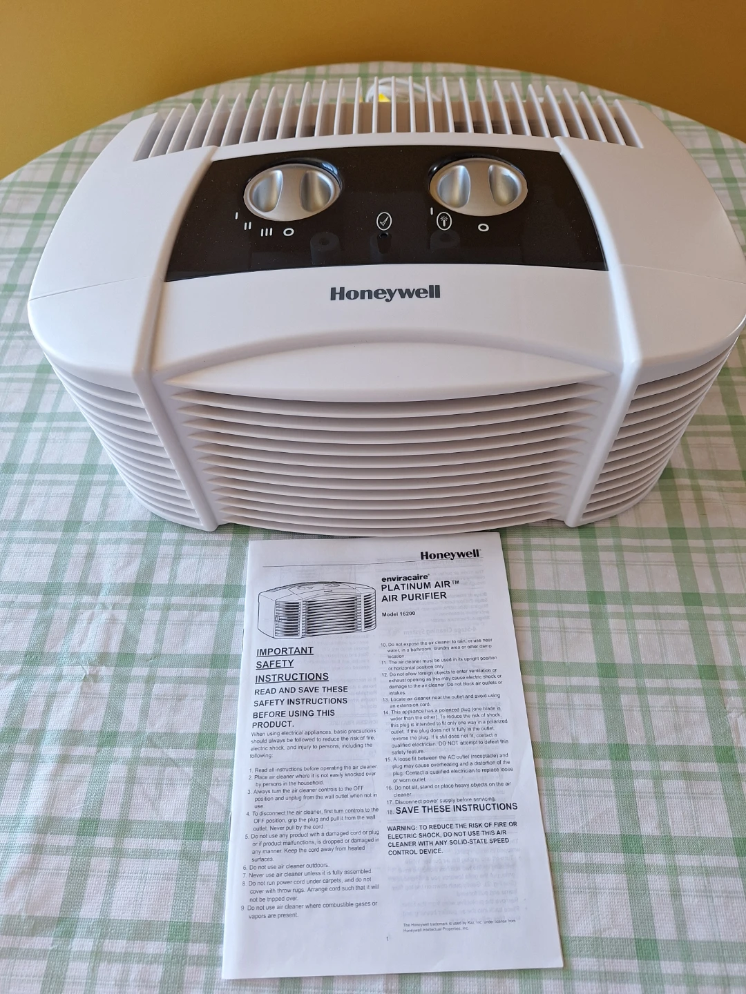 Honeywell Envi-caire Platinum Air Purifier - photo 3