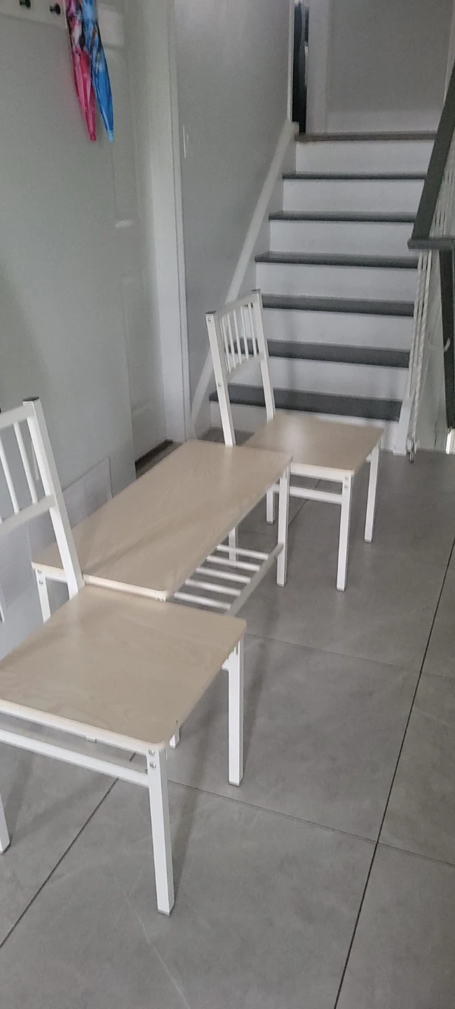 Table, 2 Chairs and Bench Set