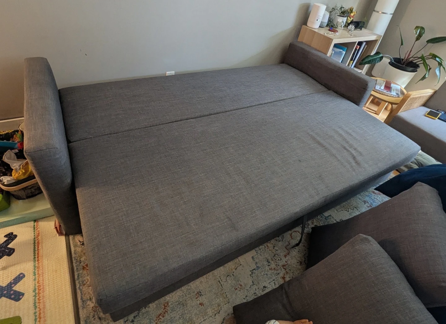 IKEA Friheten Grey Sofa Bed with Storage - photo 3