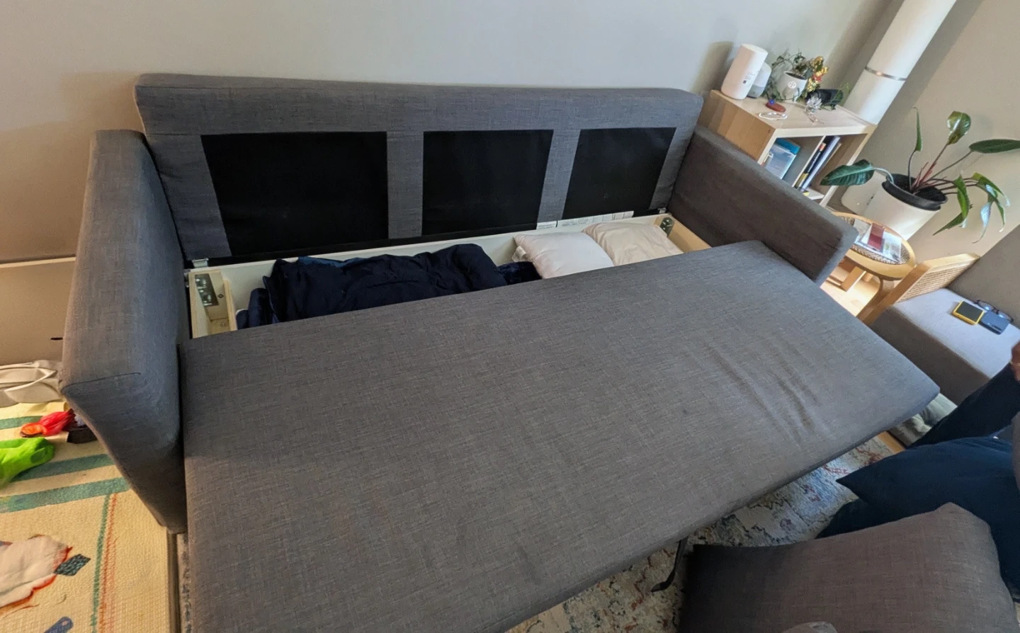 IKEA Friheten Grey Sofa Bed with Storage - photo 2