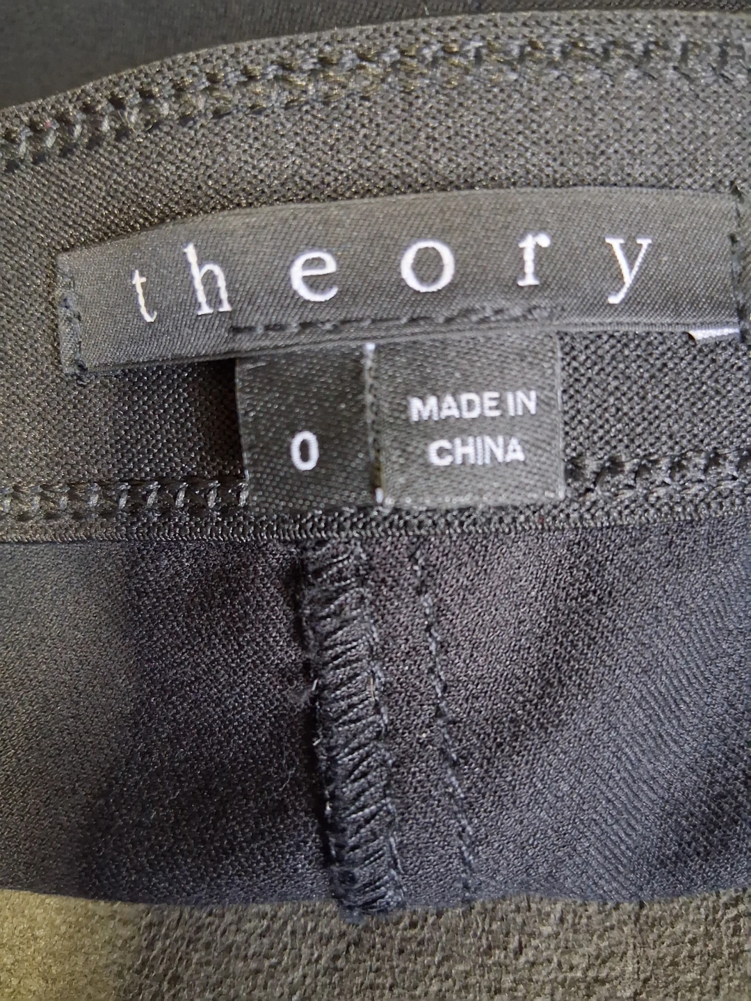 Theory Black Pants Size 0