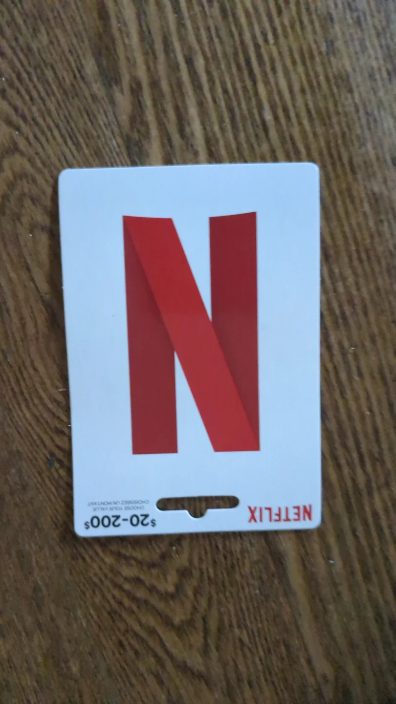 Netflix $20-$200 Gift Card